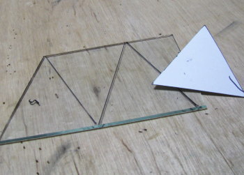 型紙の形をガラスへ写す方法